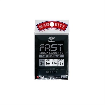 FASTショックリーダーFG　[TACHITENYA SP](PE2．0号－フロロ16号　スナップ付)